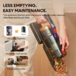 Erabros EV7 550W Motor Kabelloser Staubsauger 70KPa Saugkraft 70 Min. Laufzeit Ladestation Stabstaubsauger mit Aroma-Design 6