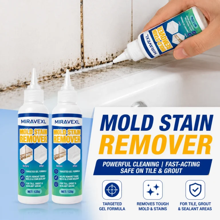 MIRAVEXL 125g Schimmelentferner-Gel Tiefenreinigendes Schimmelbeseitigungs-Gel für Badezimmerfliesen Fugen Dichtmittel Wand Haushaltsbedarf