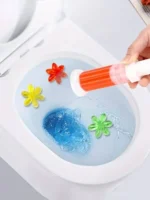 4 Stück Toilettengel mit Blumen-Design, Toilettengel, Toilettenblümchen-Desodorierungsartefakt mit langanhaltendem Duft, Toilettengel 6