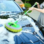 2 In 1 Auto Reinigung Pinsel Auto Waschen Pinsel Teleskop Lange Griff Reinigung Mopp Besen Auto Zubehör Verstellbare Super Saugfähigen 1X 2