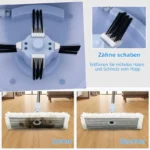 Mopp- und Eimer-Set mit 7 runden Moppbezügen und 1 rechteckigem Moppbezug 5