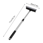 1 Stück Squeegee Auto-Fensterreiniger 2-in-1 mit ausziehbarem Stiel, Fensterreinigungsbürste, rutschfester Griff für Autoreinigungswerkzeuge 6