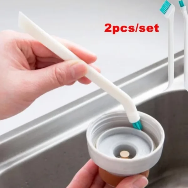 2 Teile/satz reinigung schmale pinsel lange griff tragbare spalt baby flasche spalt reinigung pinsel haushalt küche werkzeug kleine pinsel