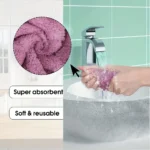 10 Stück Mikrofaser-Geschirrtücher, Mehrzweck-Geschirrtücher für Geschirr, doppelseitige Reinigungstücher, Küchenzubehör 4