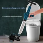 Hochdruck Air Drain Blaster Badezimmer Waschbecken Kanalisation Abfluss Verstopfen Entferner Werkzeuge Edelstahl Wc Kolben Pipeline unclogger