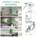 Schimmelentfernungsspray Home Wandschimmel Fleckenentferner Spray Reiniger Multifunktionales Entfernungsspray für Badezimmer Küche 4