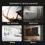 Allzweck-Duschabzieher für Duschtüren, Badezimmer, Fenster und Autoglas - Edelstahl 6