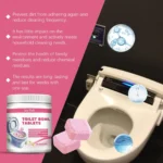 Toiletten-Reinigungstabletten - Urinfleckenentferner Gelber Schmutz-Entkalker Automatischer Spülungs-Deodorant-Reiniger 4