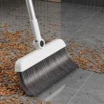 3-in-1 Faltbarer Besen, Kehrschaufel & Bodenbürsten-Set mit Weichen Borsten für Haarfreie, Effiziente Reinigung Langer Griff für Flexibles Arbeiten 6