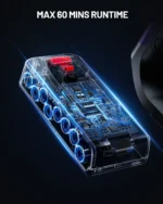 VAKERR S17 Pro 550W/55KPA Kabelloser Staubsauger, 60 Minuten Selbststehender Staubsauger für Zuhause, Anti-Verhedderungs-Stabstaubsauger 2