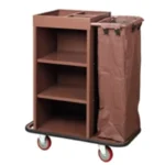 Großhandel Outdoor-Service Multifunktionaler Hotelzimmer-Service Housekeeping Faltbarer Reinigungswagen Rubbermaid Hausmeisterwagen 3