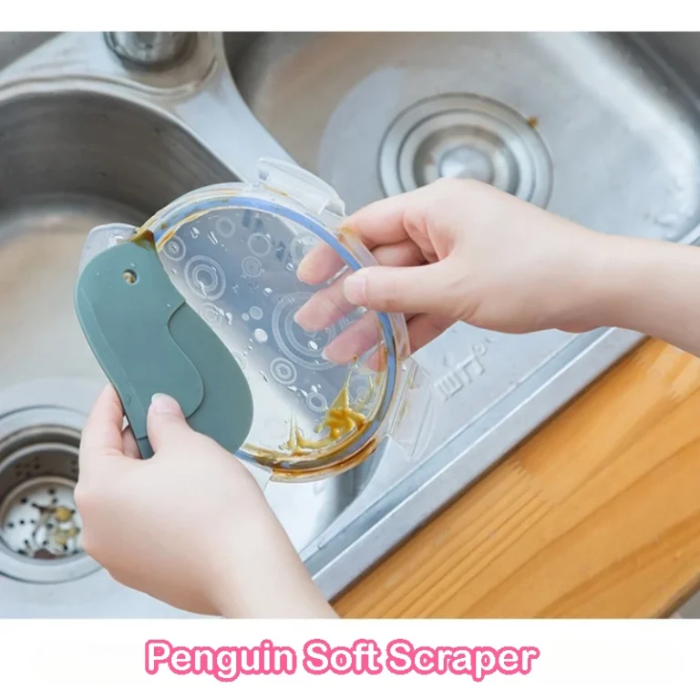 Pinguin-Soft-Schaber: Pfannenreiniger, Küchenreinigungsbürste für verschmutzte Bratpfannen, Töpfe und Geschirr, Küchenreinigungswerkzeug