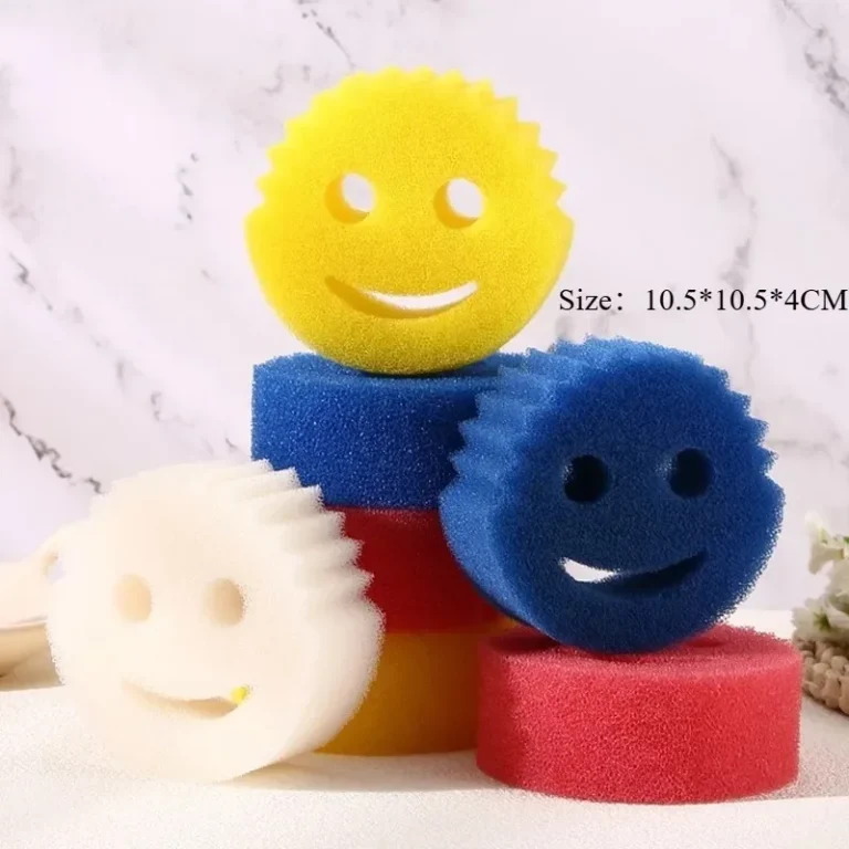 Smiley Magic Reinigungstuch, Wabenschwamm, Küchen-Spülschwamm für Haushaltsreinigung 2