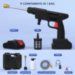 Hochdruck-Set für kabellose Autowaschanlage |   20 V/40 V elektrische Spritzpistole |   Tragbares, batteriebetriebenes Fahrzeugreiniger-Werkzeug