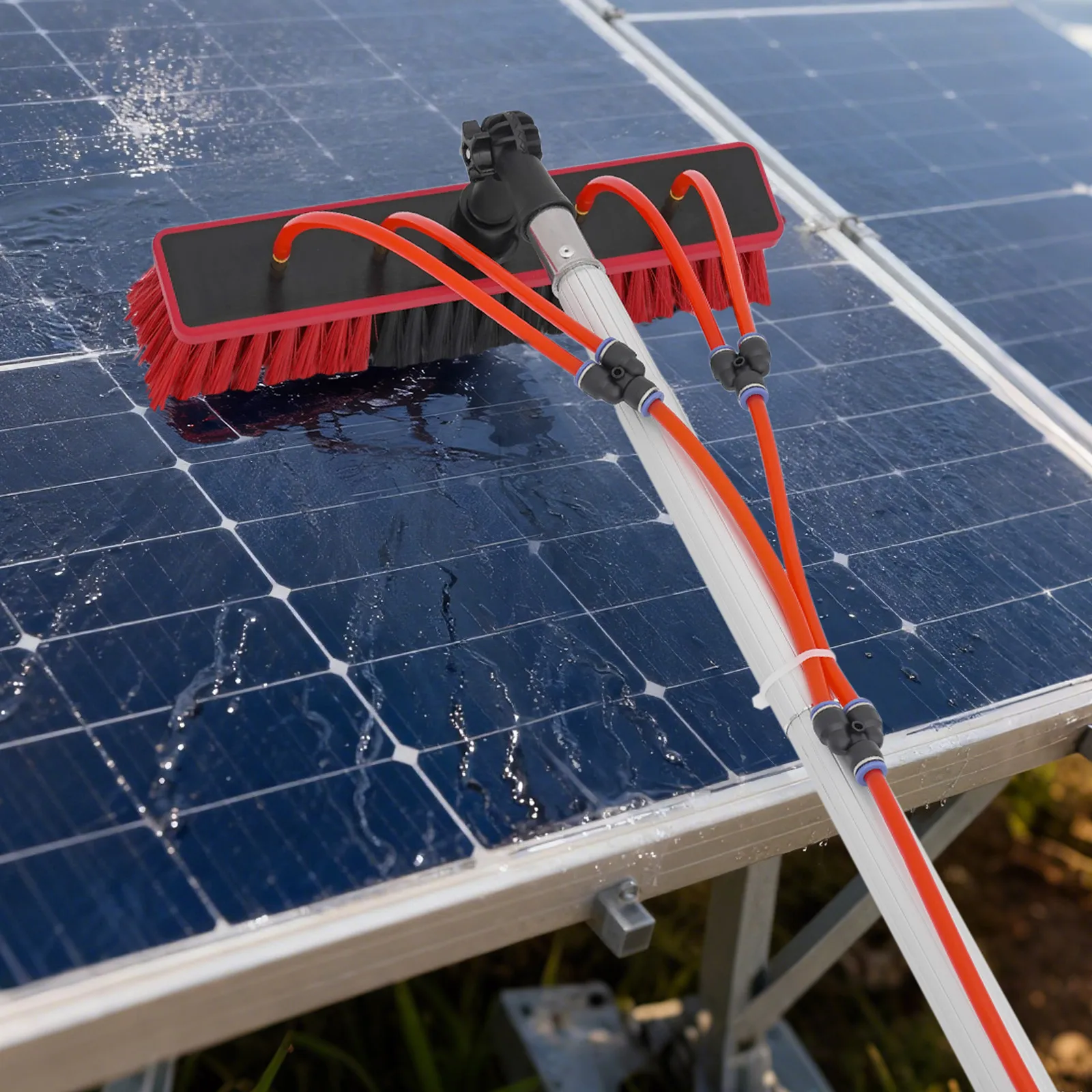 Reinigungsbürste für Fensterreinigungssystem und Stangenreinigungsset für Solarpanel, Solarpanel und Fensterreinigungsset für den Außenbereich, 7/8/10 Meter Reinigungsbürste für Fensterreinigungssystem und Stangenreinigungsset für Solarpanel, Solarpanel und Fensterreinigungsset für den Außenbereich, 7/8/10 Meter