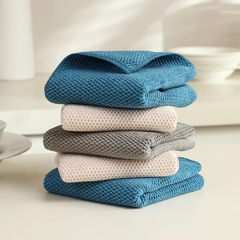 3er-Pack/9er-Pack Verdickte Mikrofaser-Reinigungstücher, Maiskorn-Reinigungstücher, Neues Design für leistungsstarke Fleckenentfernung, Verschiedene Farben, Doppelnutzung für trocken und nass, Schnell trocknendes Küchentuch, Haushaltsreinigungstuch