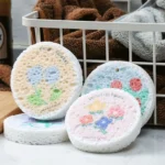4 Stück Magic Wipe Reinigungs schwämme Baumwolle Scheuer schwämme Holz zellstoff Geschirrs pül schwamm Melamin Geschirr tuch Holz zellstoff Wasch werkzeug