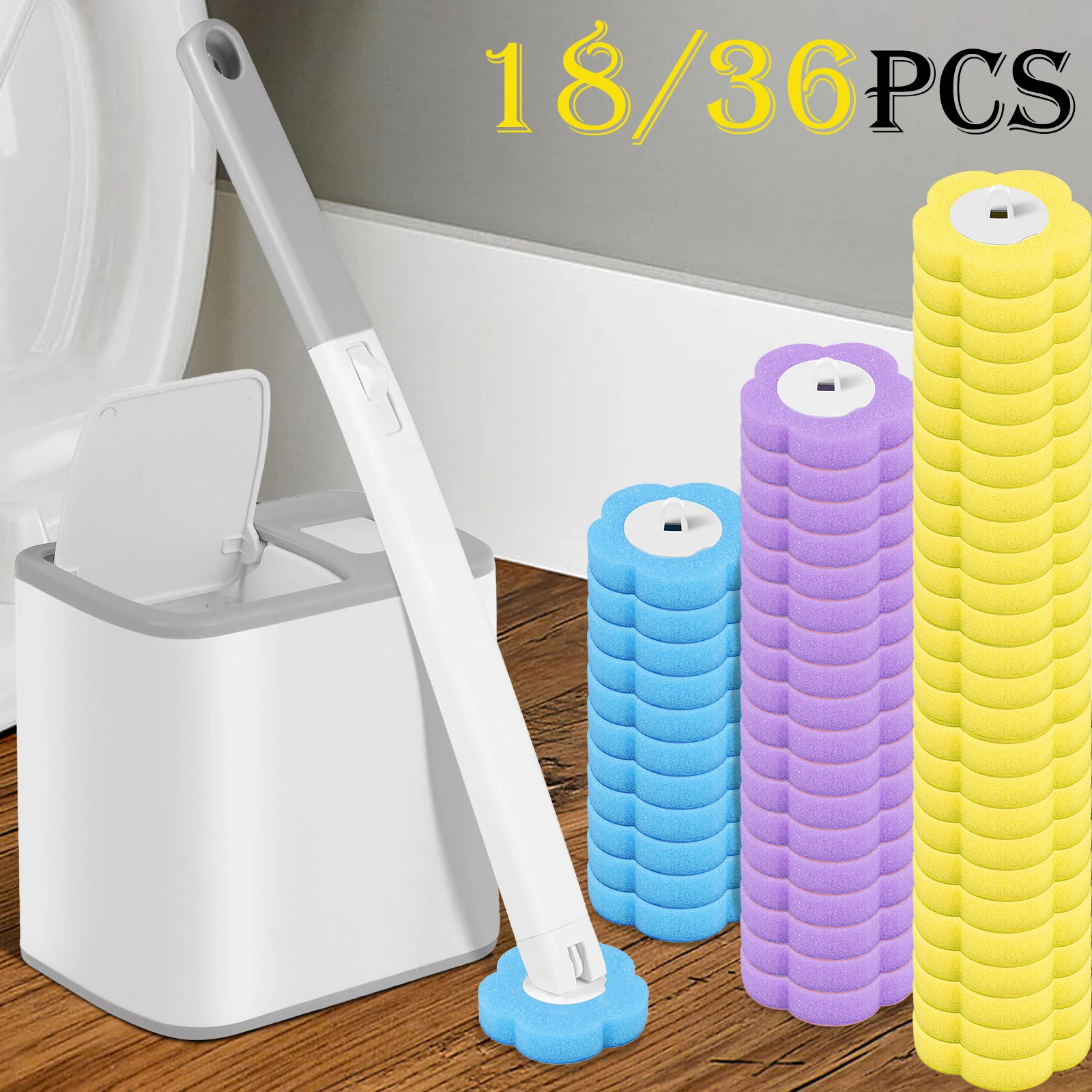 18/36Pcs Wc Pinsel Mit Einweg Ersatz Kopf Kits Upgrade Lange Griff Bad Reinigung Pinsel Für Home Wc Zubehör 18/36Pcs Wc Pinsel Mit Einweg Ersatz Kopf Kits Upgrade Lange Griff Bad Reinigung Pinsel Für Home Wc Zubehör