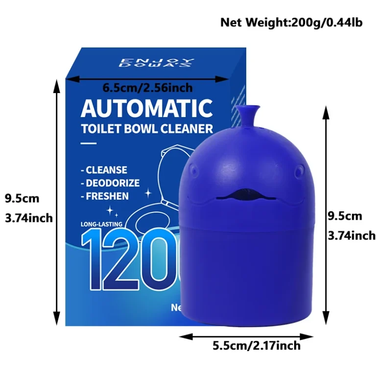 Automatischer Toilettenreiniger mit tragbarem Design, Wal-Design, langsame Reinigung, 1 Flasche, 150 g Gel 2