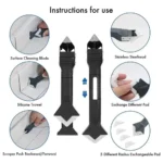 Silikon Schaber Rakel Kleber Entferner Messer Abdichten Winkel Schönheit Riss Kelle Werkzeug Mörtel Schaber Kit 3in1 Multifunktionale Hause 6