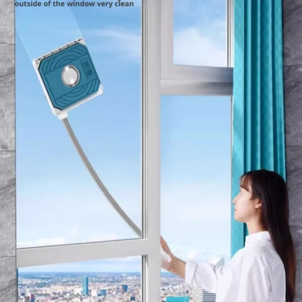Einziehbares Fensterreinigungswerkzeug für den Außenbereich, doppelseitiger Teleskop-Wischer, Lazy Cleaner für die Reinigung von Fensterglas im Haushalt