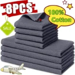 Neue 8-1PC 100% Baumwolle Handtuch Weichen, Saugfähigen Geschirrtuch Küche Dish Lumpen Atmungsaktive Gesicht Waschen Handtuch Haushalt reinigung Waschlappen