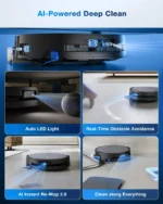 ECOVACS Deebot X9 Pro Omni 16600pa Kehrroboter Staubsauger OZMO Roller KI-gesteuerte Intelligente Reinigung Roboter Haushaltsgerät 2
