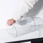 Papierkorb 888 Transparent aus PET | Moderner Mülleimer für Büro, Bad & Kinderzimmer | Schmaler Abfallbehälter mit ergonomischen Griffmulden 27 cm Höhe | 8 Liter (Smoke) 2