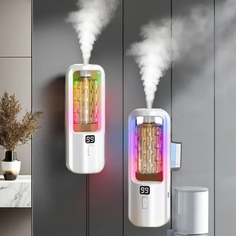 50 ml wandmontierter Aroma-Diffusor für ätherische Öle mit Zeiteinstellung, Luftreinigung, Duftverbreitung für Schlafzimmer, Toilette