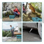 YOFIDRA 6-in-1 Hochdruck-Elektro-Wasserspritzpistole, Auto- und Gartenreinigungsgerät mit 22L faltbarem Wassereimer für Makita-Akkus 3