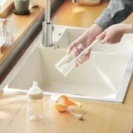 Neue Silikon Tasse Pinsel Klapp Pinsel Kopf Langen Griff Glas Reiniger Weiß Küche Reinigung Werkzeug Trinken Flasche Reinigung Pinsel 3