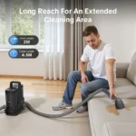 Lubluelu V9 Teppichreiniger 100 ° C Steam Tötet 99,9% Keime Milben Heißwasser Entfernt Hartnäckige Flecken Reinigt Teppiche Sofas Matratzen 16500 Pa 6
