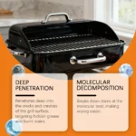JAKEHOE Grill- und Ofenreiniger, Hochleistungs-Fett- und Einbrennungsstreu-Entferner, Mehrzweck, Ungiftig, Schnellwirkend, Tiefenreinigung für Haushalt, Küche und Pfannen 6